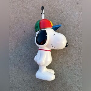 KNOTT'S BERRY FARM 2010 PEANUTS SNOOPY STRAW DRINK PLASTIC CUP 16oz SCHULZ